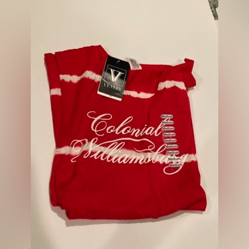 NEW Adult Colonial Williamsburg Red Muscle Tee Tank Top by Venley, Size M